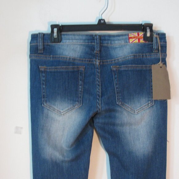 Machine Pour Neuf Mode Jeans Juniors 9 New NWT Distressed Skinny FINAL - Picture 5 of 7